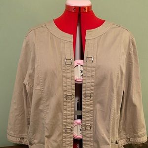 Chuck banks khaki lightweight summer jacket